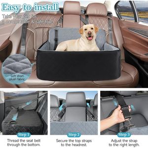 Asiento de coche de seguridad de viaje más vendido, cama de perro de patrón sólido con función lavable extraíble - Product Image 4