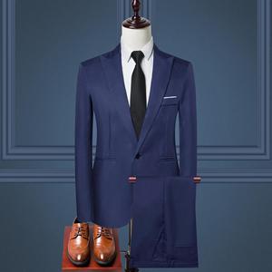 Nouveau design <span class=keywords><strong>de</strong></span> <span class=keywords><strong>costume</strong></span> deux-pièces d'affaires slim <span class=keywords><strong>pour</strong></span> hommes <span class=keywords><strong>queue</strong></span> fendue blazer <span class=keywords><strong>de</strong></span> <span class=keywords><strong>mariage</strong></span> en viscose bouton fermeture éclair 2 pièces vêtements <span class=keywords><strong>de</strong></span> bureau hauts - Product Image 3
