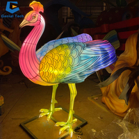 SGTL26 Fine Art Peacock Lantern Chinesische Tier laterne im Freien für Patio Decor Festival Holiday