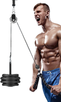 Barre de traction robuste en acier avec poignées, accessoire pour machine à câble et haltères, pour la musculation à domicile, unisexe
