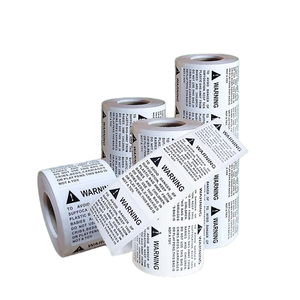 Autocollants d'avertissement pour bougies en papier imperméables et durables de forme personnalisée pour pots et contenants de bougies en cire de soja - Product Image 3