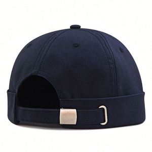 Unisex Vintage <b>Summer</b> Cotton Brimless Cap Solid Color Street Portable Docker Multipurpose Beanie Hip Hop <b>Hats</b> Promotion - Product Image 4