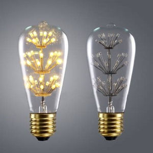<span class=keywords><strong>Bombillas</strong></span> LED Decorativas <span class=keywords><strong>de</strong></span> 3w, E26 E27 B22, Bombilla LED Tipo Fuegos Artificiales St64 A60 G80 G95 G125 T30, Luces LED Vintage Tipo Fuegos Artificiales - Product Image 3