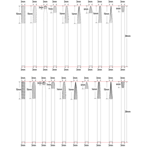 Karbür çapak takım 1/8 "inç 3 mm sap çapı 20 parça öğütücü uçları çift tek oluk karbür döner çapaklar oyma için - Product Image 3