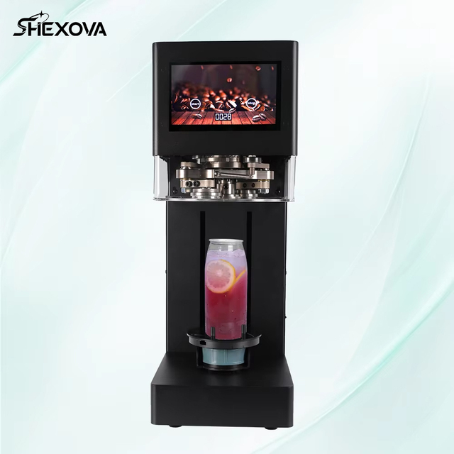 High Quality Fully Automatic Can Sealing Machine With Cup Holder Commercial 55Mm Pop Beverage Can Sealer Aluminum Can Sealer