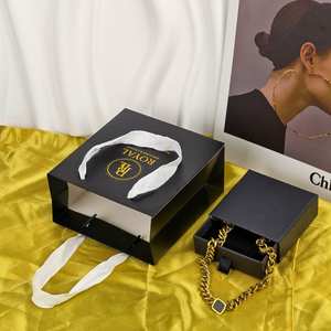 Nouveaux sacs de shopping de luxe personnalisés USM, coffret cadeau pour bijoux, modèle USM006, portable, rectangulaire, 15x6x20cm - Product Image 6