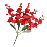 Fleurs artificielles en soie Huaien, orchidée épée gaufrée semi-faites à la main, pour décoration de mariage, maison, extérieur et accessoires de photographie – Direct Usine