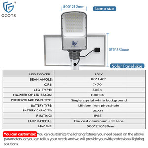 LED <b>Solar</b> Street Lights Manufacturer Remote Control IP65 Waterproof Battery <b>Powered</b> for Garden Farm Park Estates <b>Solar</b> - Product Image 3
