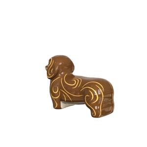 Urne funéraire géométrique artisanale pour chien, magnifique, moderne, commémorative, personnalisée, élégante, en céramique, écologique, durable - Product Image 2