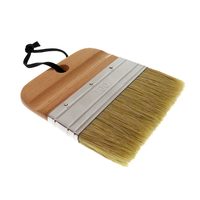 Pinceau plat suspendable 120*100mm avec manche en bois pour peinture à la craie, brosses de nettoyage, pinceau de détail pour peinture, teinture et cirage