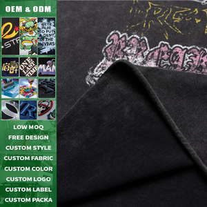 T-shirt Streetwear Oversize 270 Grammes avec Slogan, Logo Frontal et Impression Numérique Effet Vieilli, Design Graphique, Coton Lourd - Product Image 4