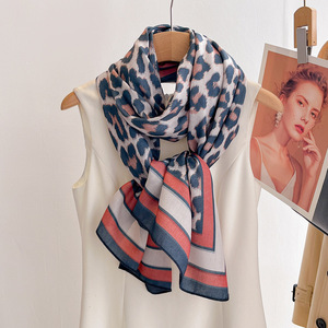 Leopard Print <b>Women</b> Scarf Soft Lightweight <b>Shawl</b> <b>Wrap</b> Fashion Ladies Neck Scarves For Daily Wear - Product Image 2