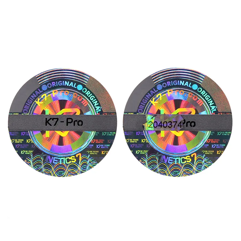 Etiqueta DE SEGURIDAD holográfica 3D personalizada Etiqueta láser con revestimiento de plata Pegatinas de logotipo de plástico para una seguridad mejorada