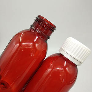 Offre Spéciale 100ml en plastique ambre toux sirop bouteille vide médical ovale conception avec bouchon à vis pour liquide pour usage médical - Product Image 4