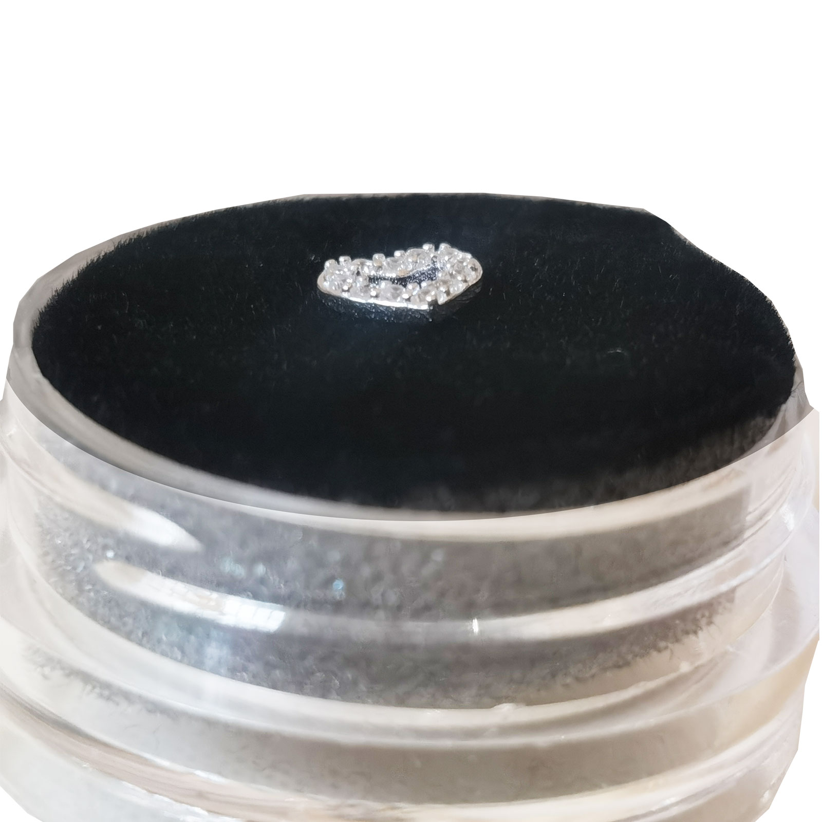 Amour en argent 925 avec diamant