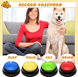 Großhandel Haustier-Kommunikationsknopf Hunde-Sprechbox Trainings-Spielzeug Aufnahmegerät Soundmacher Quetschbox Mehrfarbig Aufnahmefähig - Product Image 5