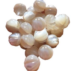 Bianco naturale madre di pearl shell carved perline - Product Image 5