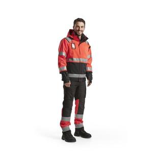 Blaklader-498719875599XXXL แจ็คเก็ตเปลือก Hi-Vis สีแดง/สีดำ-EAN 7330509435021 HI-VIS Workwear - Product Image 3