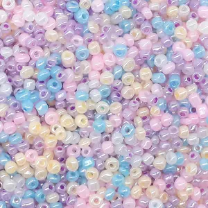JC 12/0 8/0 6/0 2mm 3mm 4mm perles de graine en vrac pour la fabrication de bijoux, ceylan perles rondes en verre en vrac 450g perles de graine