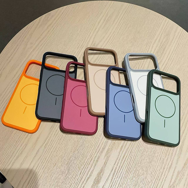 Multi Color Matte Magnetic Case Wireless Charging Protective Back Shell for iPhone 14/15/16/17/18 Pro Max Shockproof Cover S26U
