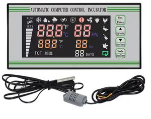 Auto Temp-Humidity Egg Incubator <b>Controller</b> One-Key <b>Thermostat</b> Chicken Duck Goose Pigeon Modes Manual Flip UV Memo - Product Image 5