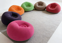 Canapé gonflable, fauteuil pouf en velours, fauteuil pouf tatami pour salon