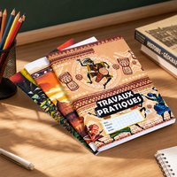 Cahier d'exercices scolaire personnalisé pour la Tanzanie, agrafé, réglure Seyès, couverture personnalisée, fabricant de cahiers d'écriture pour étudiants