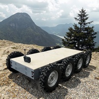 Quad tout-terrain agricole électrique 8 roues motrices avec CAN Bus RS485 et pilote ROS2 disponible