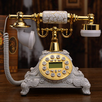 Décoration de maison à vendre la meilleure qualité européenne cordon fantaisie avec carte Sim Modem vieux téléphone Antique Style rétro téléphone fixe