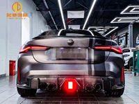 Diffuseur de pare-chocs arrière de haute qualité pour voitures pour Bmw M3 M4 G80 G82 diffuseur de pare-chocs de voiture en Fiber de carbone Led
