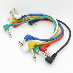 Vente en gros 6PCS 20CM Audio Mono Pedalboard Cordon Instruments Câbles Effet Coloré Pédale Patch Câble Guitare - Product Image 1