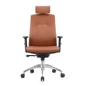 เก้าอี้หนังผู้บริหารสำหรับพนักงานออฟฟิศสมัยใหม่ ปรับความสูงได้ พร้อมพนักพิงรองรับหลังส่วนล่าง - Product Image 2