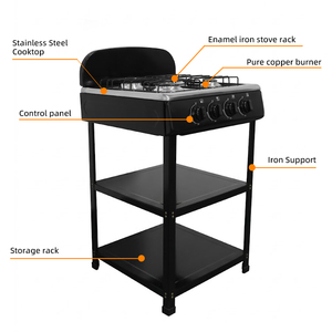 ホットセールデザイン ガス調理器 50*50*86cm 5.44KW 220V 業務用厨房ガスコンロ バーナー - Product Image 4