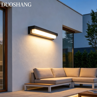 Lampe murale extérieure LED solaire IP65, style moderne, pour jardin, balcon, terrasse, en ABS, garantie 3 ans, bande longue
