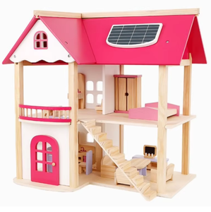 บ้าน<span class=keywords><strong>ไม้</strong></span>เด็กเล่น DIY บ้านตุ๊กตา<span class=keywords><strong>สอง</strong></span><span class=keywords><strong>ชั้น</strong></span>ขนาดเล็ก พร้อมชุดเฟอร์นิเจอร์จิ๋ว - Product Image 6