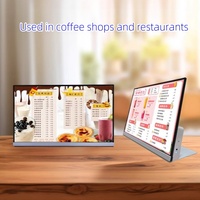 Menu papan nama Digital LCD untuk penggunaan luar ruangan untuk toko ritel Restoran edukasi Mall belanja tampilan layar iklan