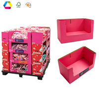 Cajas de Exhibición PDQ de Fácil Montaje Personalizadas y Estantes de Papel Apilables para Promoción y Mercadotecnia en Supermercados y Almacenes