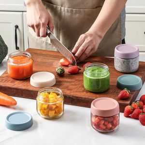 Paquete de 6 Frascos de Vidrio de 8oz con Tapas Herméticas, Boca Ancha, Libres de BPA, Aptos para Lavavajillas, Reutilizables, para Alimentos, <span class=keywords><strong>Avena</strong></span> - Product Image 5