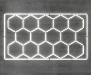 Altıgen garaj ışıkları Hex özelleştirilmiş Led altıgen Led kiti garaj lambası detaylandırma tavan ışık, <span class=keywords><strong>2</strong></span>.4x4.8m,6500K - Product Image 6