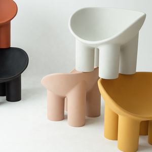 Tabouret à jambes épaisses à usage quotidien Siège de chaise de canapé commercial, Chaise paresseuse de salon contemporaine Décoration de balcon <span class=keywords><strong>Articles</strong></span> - Product Image 6
