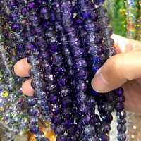 Perles de cristal en gros 2026, perles disco en cristal de 8 mm, perles en verre de cristal à 96 facettes pour la fabrication de bijoux