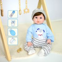 56CM unisexe Reborn bébé poupée jouet Mini à la mode souple Silicone gonflable pour enfants numéro de modèle modélisation