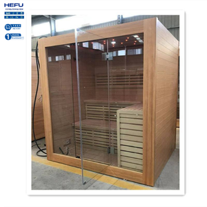 Nouveauté Grand sauna infrarouge en bois de cèdre noir de forme Offre Spéciale de Chine conteneur commercial maison de malade pour sauna de jardin - Product Image 1
