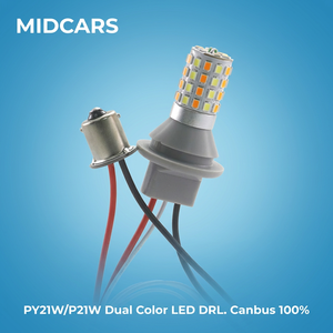 Ampoule <span class=keywords><strong>LED</strong></span> Canbus P21W Clignotant Séquentiel DRL Anti-tiraillement avec Driver IC 1156 3156 7440 pour Remplacement de Feu de Position - Product Image 1
