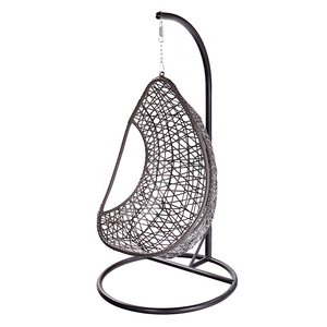 Moderno Conjunto de Muebles Colgantes de Mimbre y Metal para Jardín, Patio o Terraza, <span class=keywords><strong>con</strong></span> Asiento de Columpio de Ratán y Reposabrazos - Product Image 3