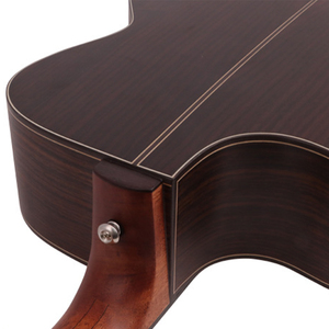 Violão Acústico Todo Sólido de <span class=keywords><strong>40</strong></span> Polegadas |   Violão Folk Minimalista com Tampo em Abeto Europeu, Fundo e Laterais em Mogno, e Trastes Redondos - Product Image 4