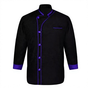 Customized Sized Cotton-Black Chef Coat For-Hotels High Quality Men Chef <b>Jacket</b> Restaurant-Uniform Kitchen-Cooking Chef Coats - Product Image 1