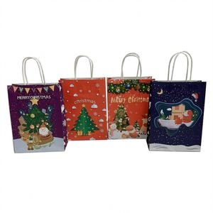 KUAIMA Bolsas de Papel Kraft para Compras y Adornos Navideños, Reciclables, en Varios Colores, 22*11*27cm, Venta al Por Mayor de Fábrica - Product Image 6