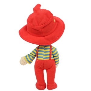 Uyeah Fabbrica OEM/ODM, Giocattolo Joker Personalizzato in Cotone Morbido, Bambole di Peluche Carine con Cappello Rosso, Design Personalizzato, Giocattolo di Peluche Cartone Animato per Ragazzi - Product Image 3