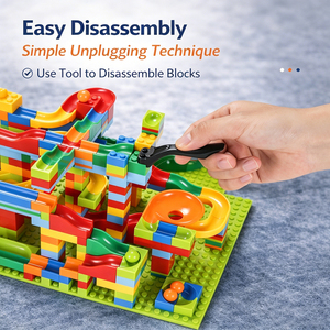 Offre Spéciale : Circuit <span class=keywords><strong>de</strong></span> <span class=keywords><strong>Billes</strong></span> en Marbre 336 Pièces – Jouet <span class=keywords><strong>de</strong></span> Construction DIY, Labyrinthe Roulant, Blocs Éducatifs pour Enfants - Product Image 5